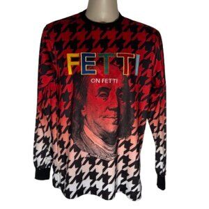 Men's Contender Fetti on Fetti "Franklin" Houndstooth Long Sleeve Shirt - Small